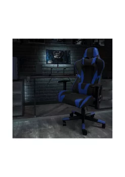 Cheapest ⌛ X20 Gaming Chair Racing Office Ergonomic Computer PC Adjustable Swivel Chair with Reclining Back in Blue LeatherSoft by Belnick 🥰