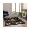 Cheap 🎉 Amado Collection Southwestern 4' x 5' Brown Area Rug - Olefin Accent Rug with Jute Backing - Living Room, Bedroom, Entryway by Belnick 🎁