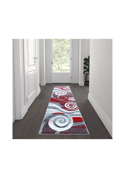 Promo ๐ Cirrus Collection Swirl Patterned Olefin Area Rug with Jute Backing for Entryway, Living Room, Bedroom by Belnick ๐ 1 Promo ๐ Cirrus Collection Swirl Patterned Olefin Area Rug with Jute Backing for Entryway, Living Room, Bedroom by Belnick ๐